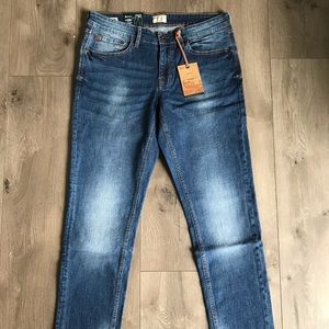 Slim fit denim pants